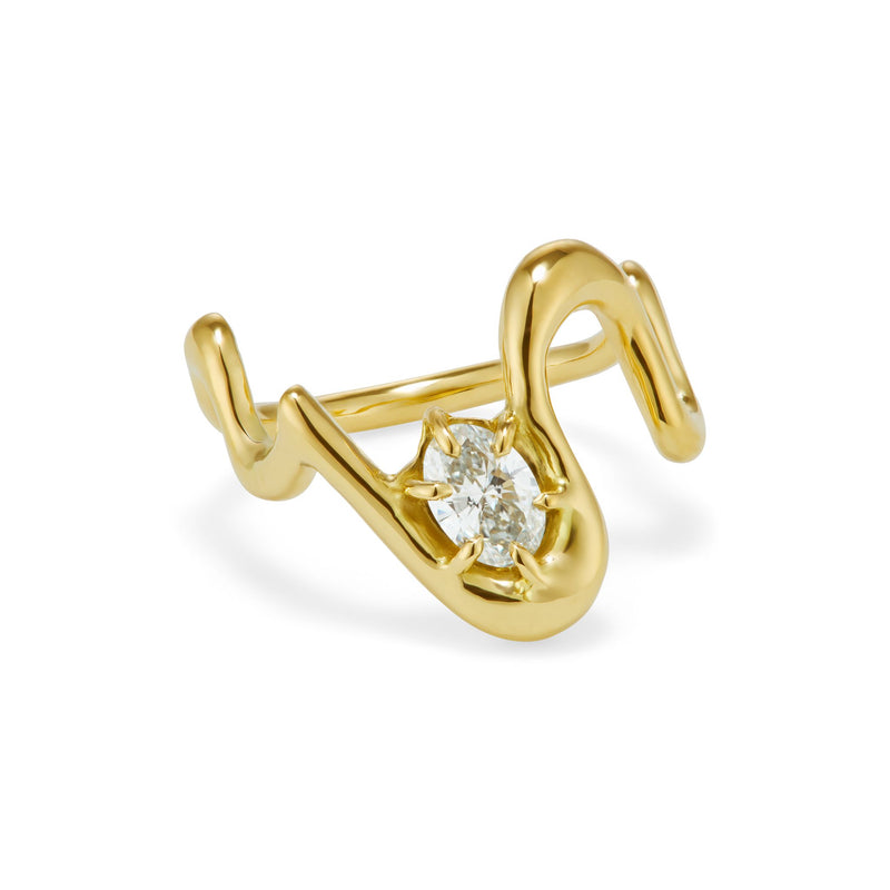 Life Line Single Stone Ring
