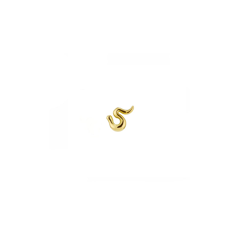 Life Line Stud Earring Left Single