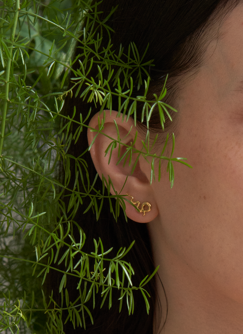Road Map Stud Earring Right Single