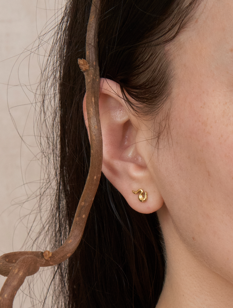 Life Line Stud Earring Right Single