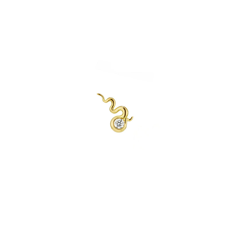 Road Map Diamond Stud Earring Right Single