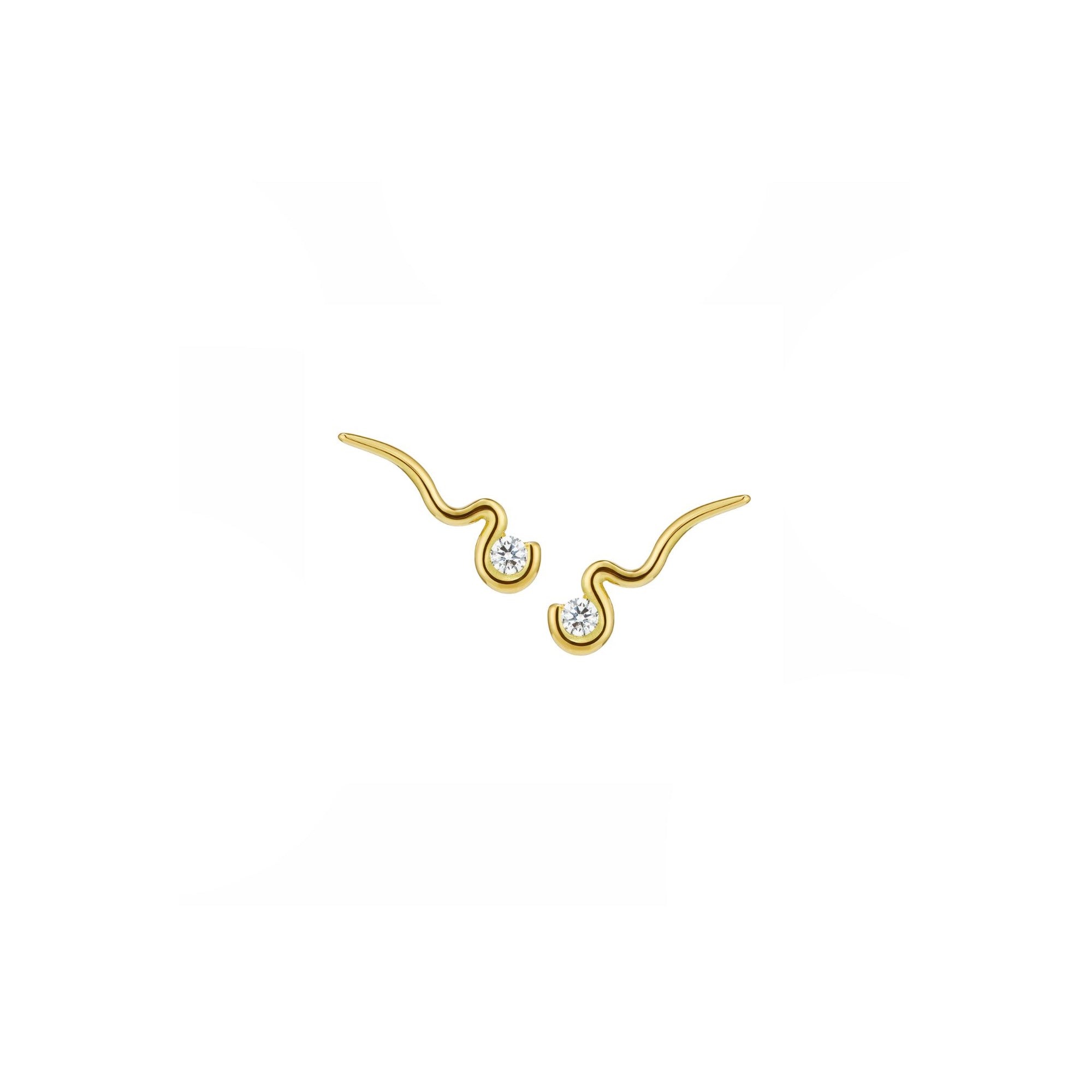 Sprout Out Diamond Earrings Pair