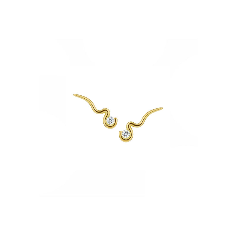 Sprout Out Diamond Earrings Pair